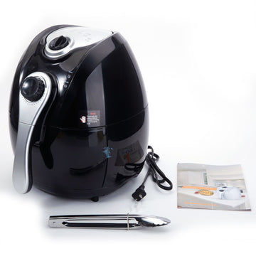 1500W Smart 4.2L Multifunctional Electric Air Fryer with Adjustable Temperature &Time (Black)