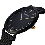 Ultrathin Quartz Timepiece - Matte Black