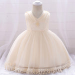Floral Baby Girl Princess Bridesmaid Pageant Gown Birthday Party Wedding Dress