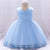 Floral Baby Girl Princess Bridesmaid Pageant Gown Birthday Party Wedding Dress